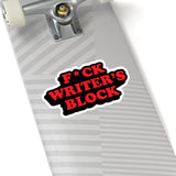 "Writer's Block" Kiss Cut Sticker